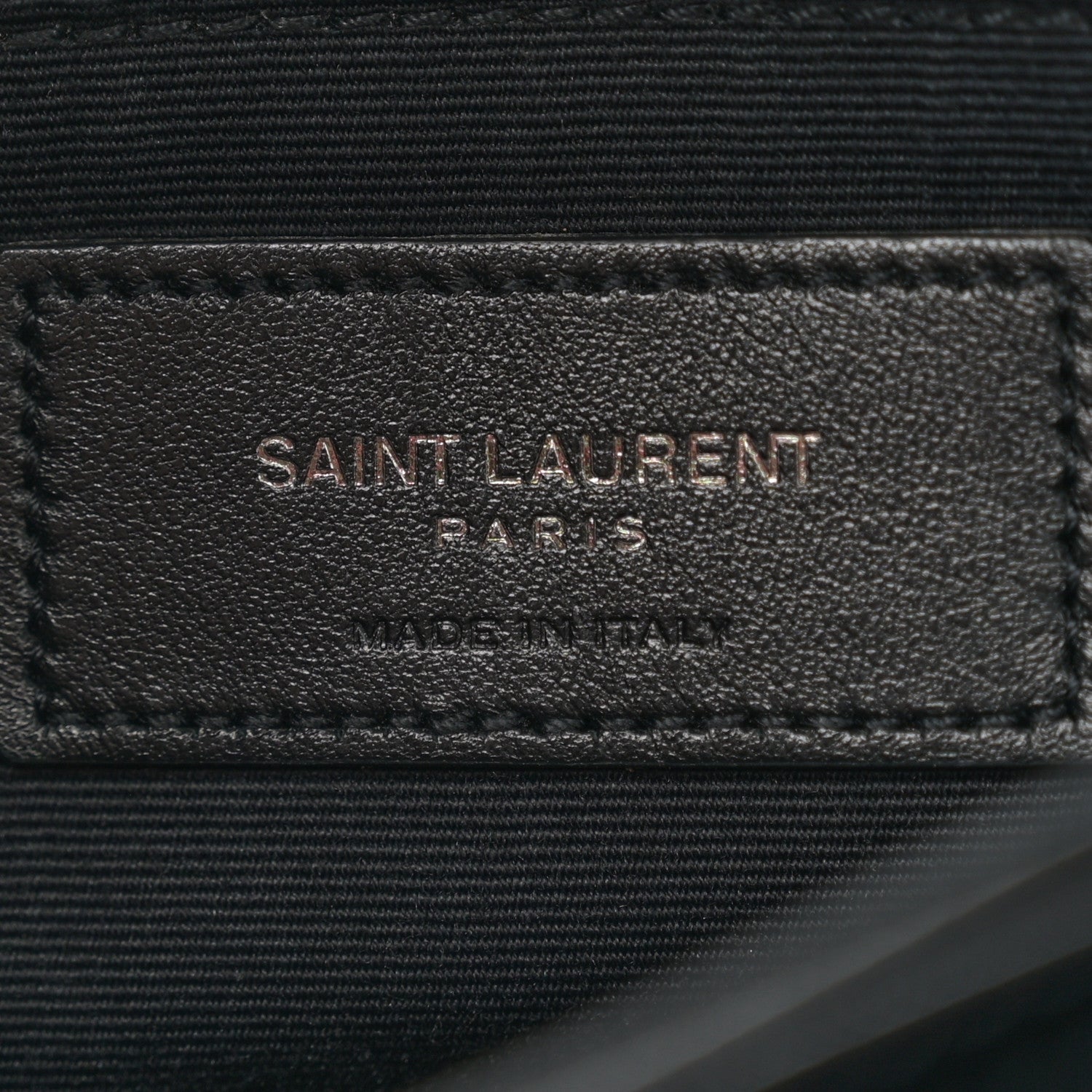 Saint Laurent Calfskin Y Quilted Monogram Monochrome Toy Loulou Crossbody Bag Black 6 of 10