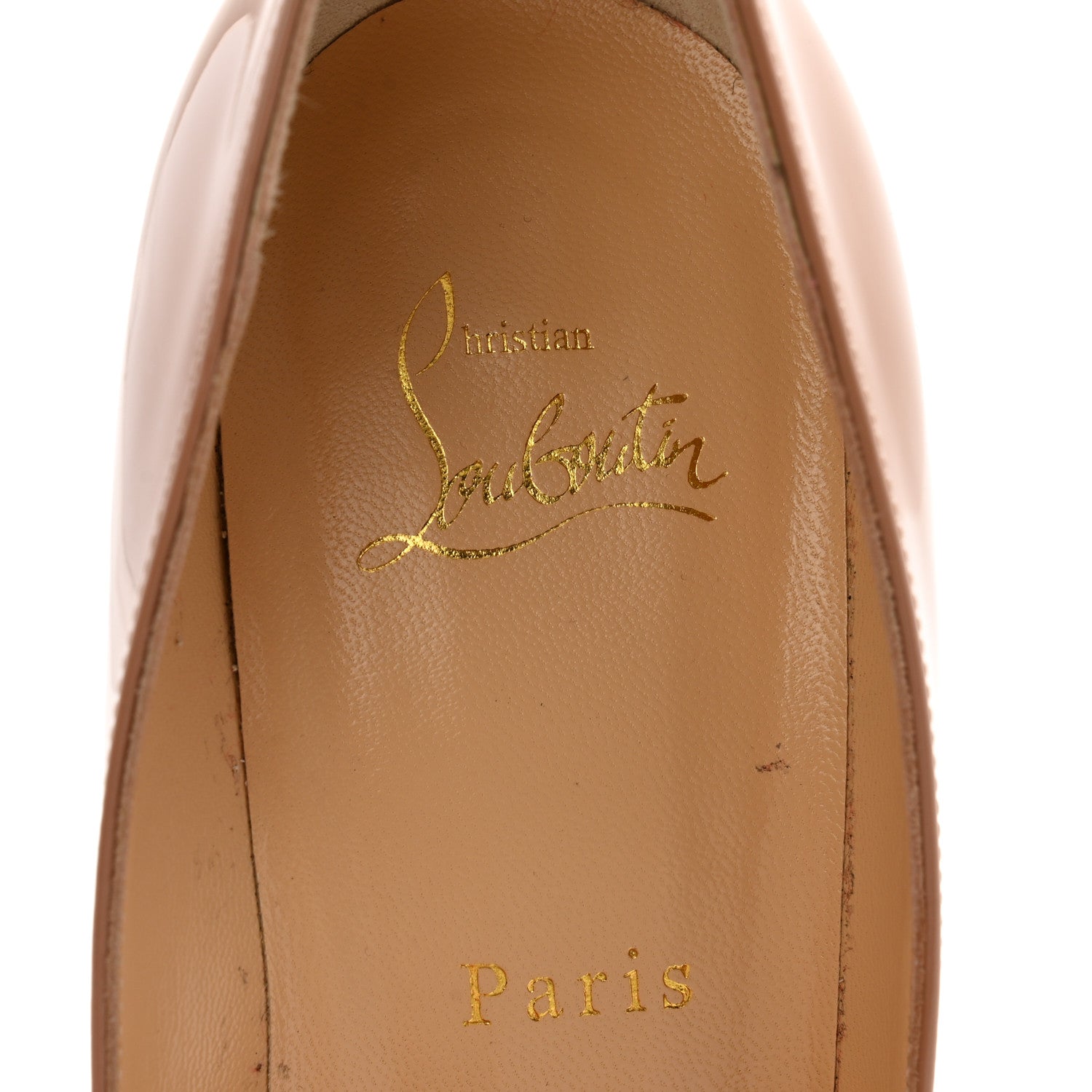Christian Louboutin Patent So Kate 100 Pumps 38.5 Nude 6 of 8
