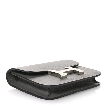 Hermes Evercolor Constance Slim Wallet Gris Meyer 5 of 9