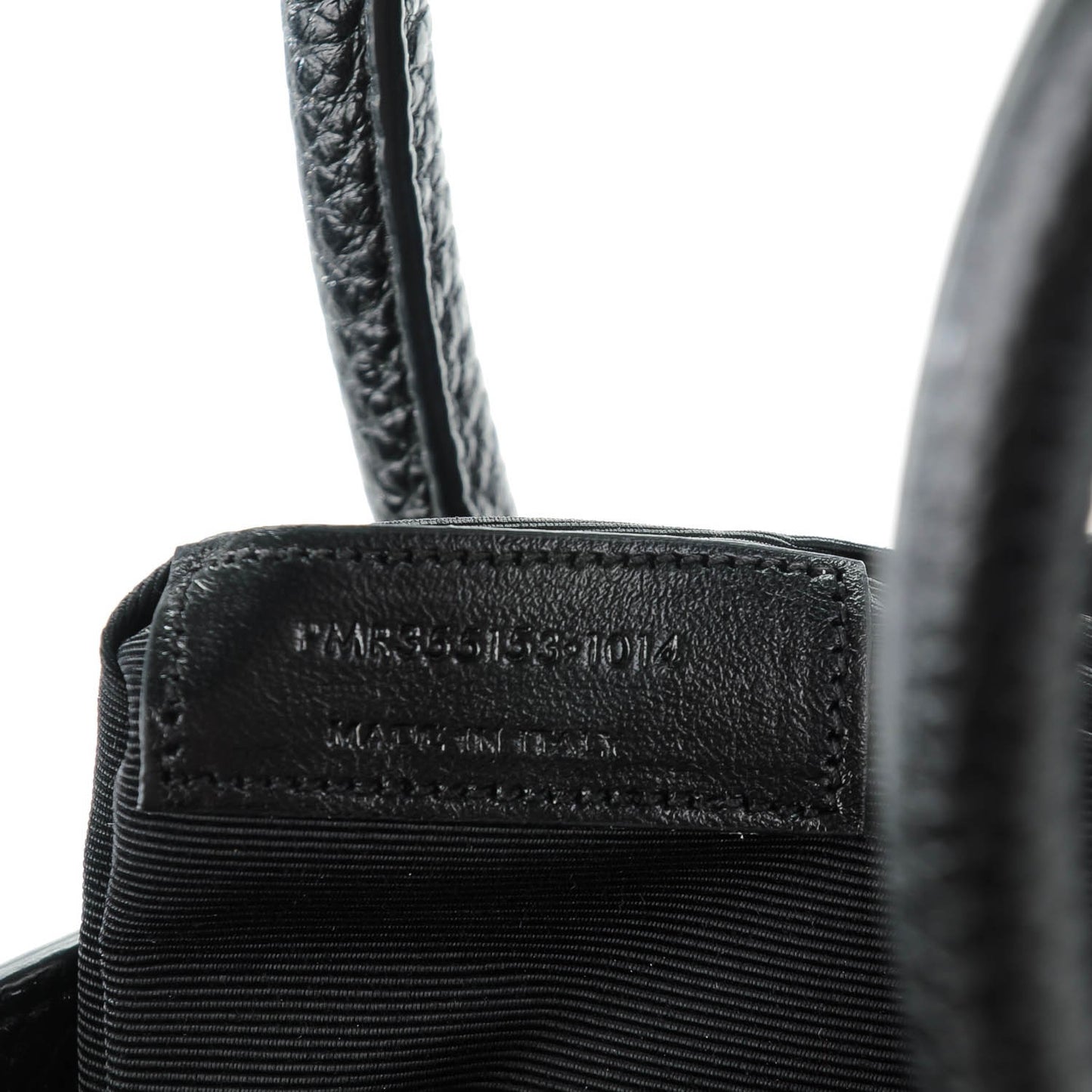Grained Calfskin Small Sac De Jour Black
