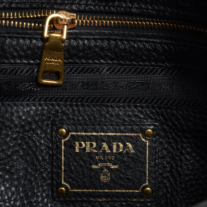 Prada Vitello Daino Side Pocket Hobo Nero Black 5 of 9