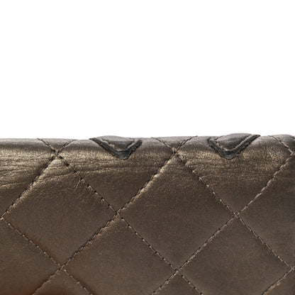 Chanel Metallic Calfskin Quilted Cambon Key Holder Case Bronze 23 of 23