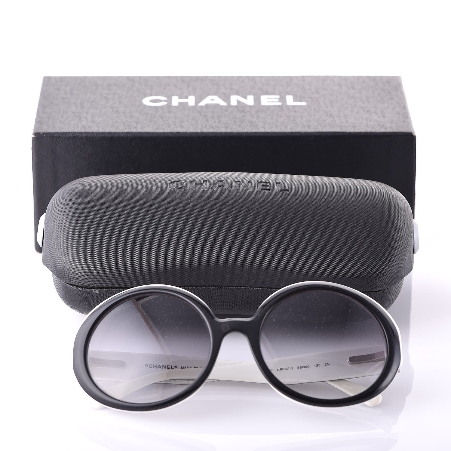 Chanel Quilted CC Mod Sunglasses 5120 Black White 8 of 8