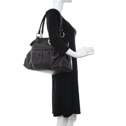 Fendi Vitello Bottalato FF Embossed Large Chef Shopper Tote Chocolate 2 of 22