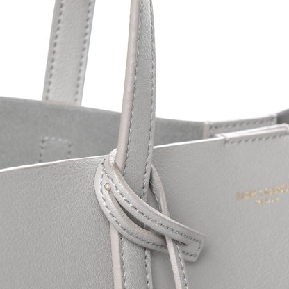 Saint Laurent Calfskin Large Shopping Tote Oyster Grey 8 of 10
