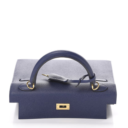 Hermes Epsom Kelly Sellier 25 Bleu Saphir 13 of 38