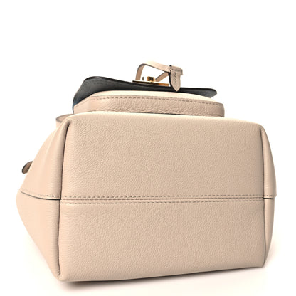 Louis Vuitton Calfskin Lockme Bucket MM Greige 5 of 11