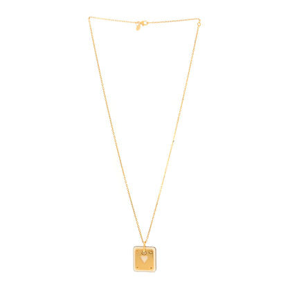 Hermes Gold Plated Swift As De Coeur Necklace Nata 3 of 6