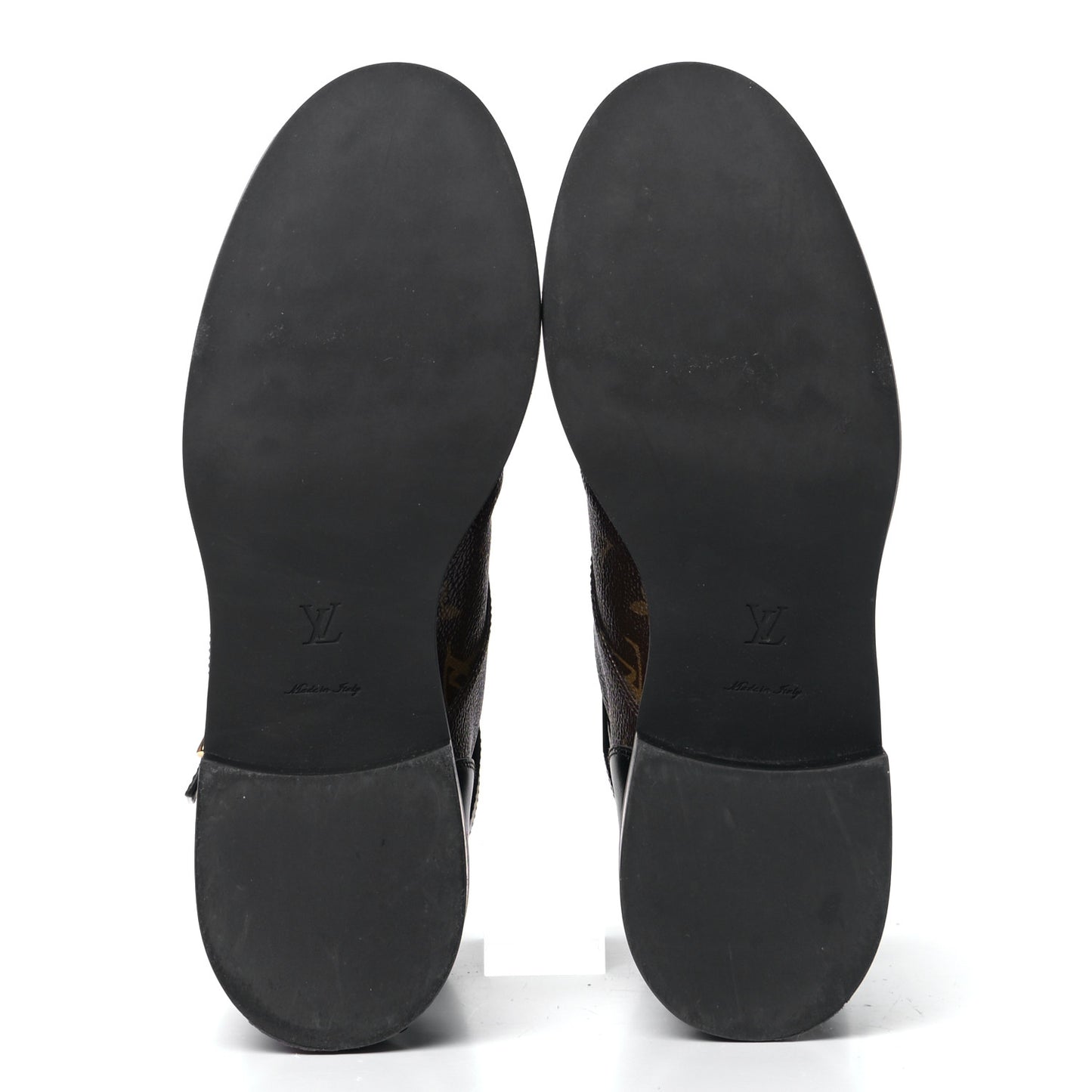 Calfskin Monogram Wonderland Flat Ranger Boots 40 Black