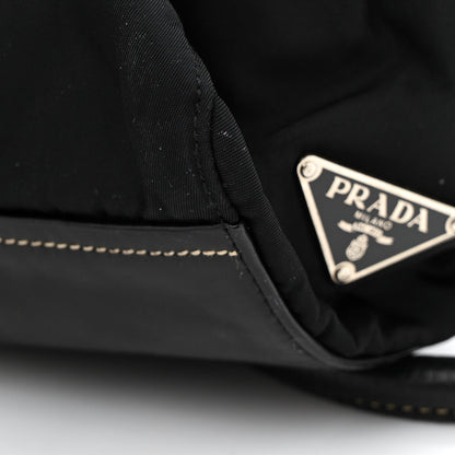Prada Nylon Royal Calf Easy Foldover Pushlock Satchel Black 14 of 14