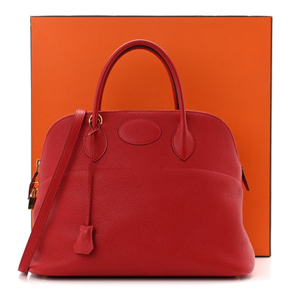 Hermes Taurillon Clemence Bolide 35 Rouge Piment 13 of 13