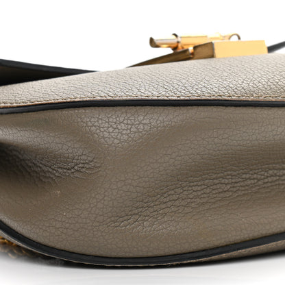 Chloe Grained Lambskin Mini Drew Shoulder Bag Motty Grey 4 of 15