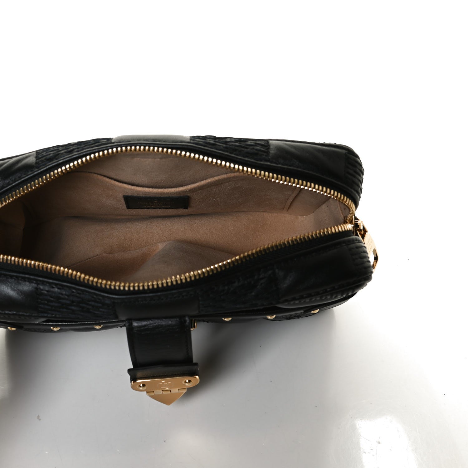 Louis Vuitton Lambskin Damier Quilt Troca PM Black 6 of 13