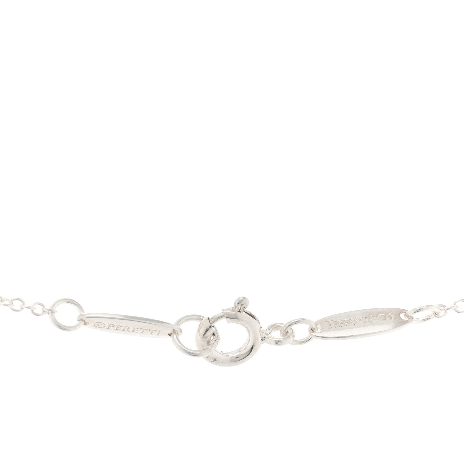 Tiffany Sterling Silver Elsa Peretti Letter D Pendant Necklace 3 of 3