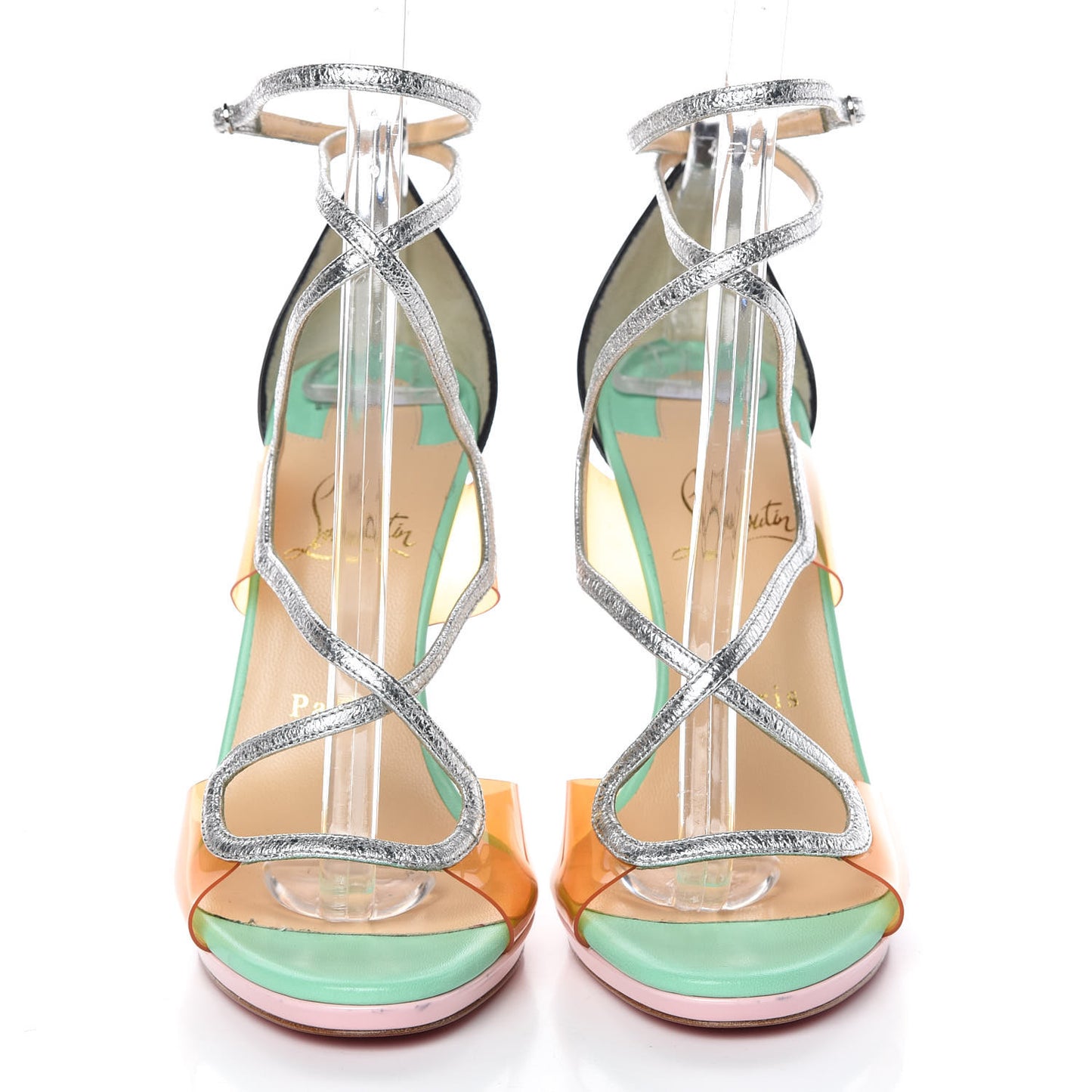 Nappa PVC Artisteric 120 Sandals 38 Opal