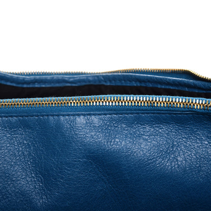 Balenciaga Agneau Medium Blanket Square Tote Bleu De Prusse 10 of 13