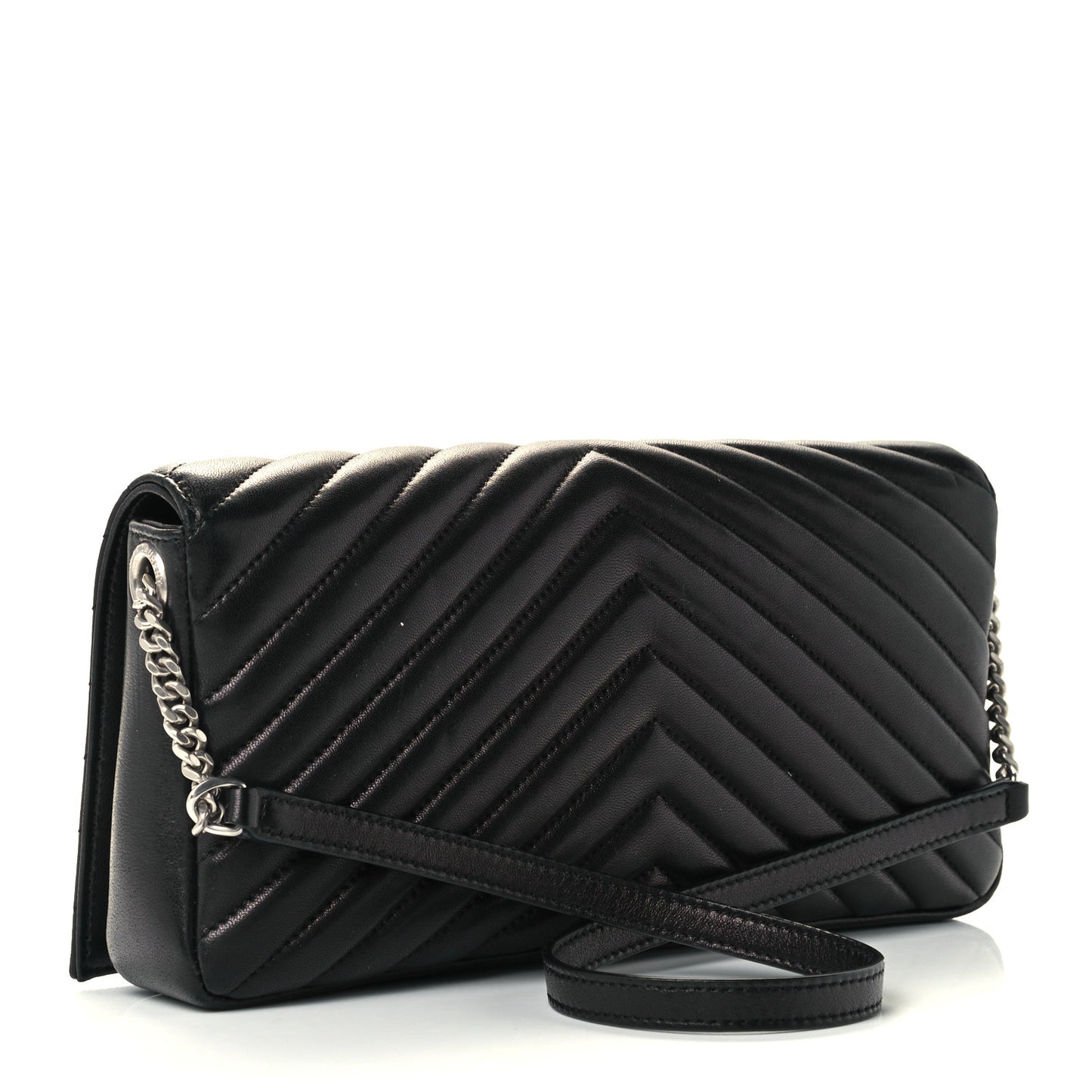 Lambskin Matelasse Monogram Kate 99 Black