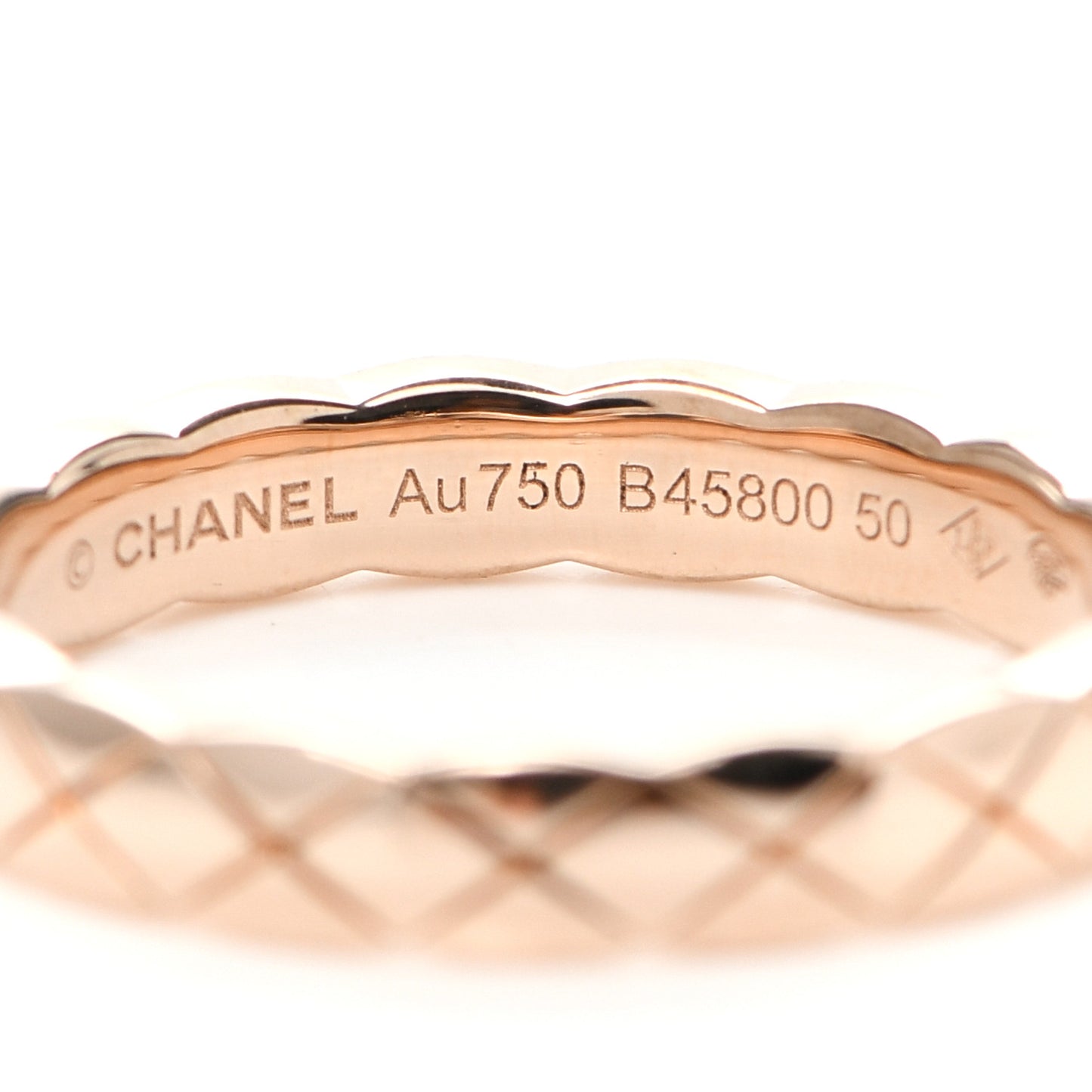 18K Beige Gold Mini Coco Crush Ring 50 5.25