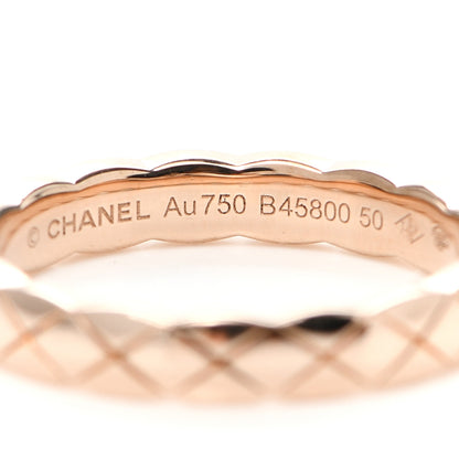 Chanel 18K Beige Gold Mini Coco Crush Ring 50 5.25 4 of 5