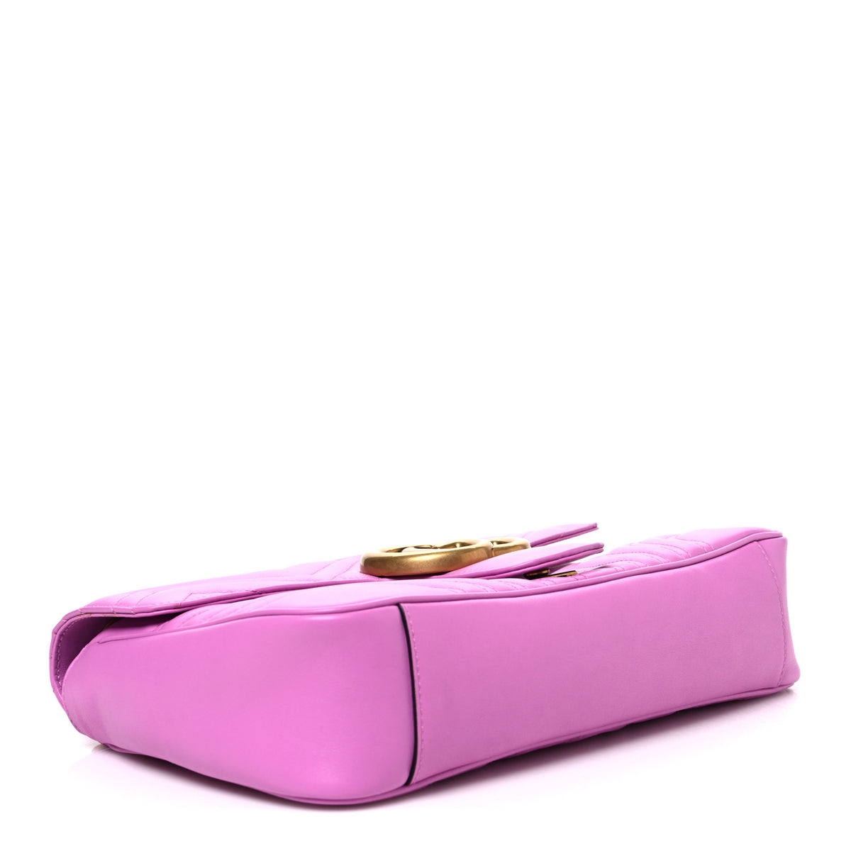 Calfskin Matelasse Medium GG Marmont Shoulder Bag Candy Mousse