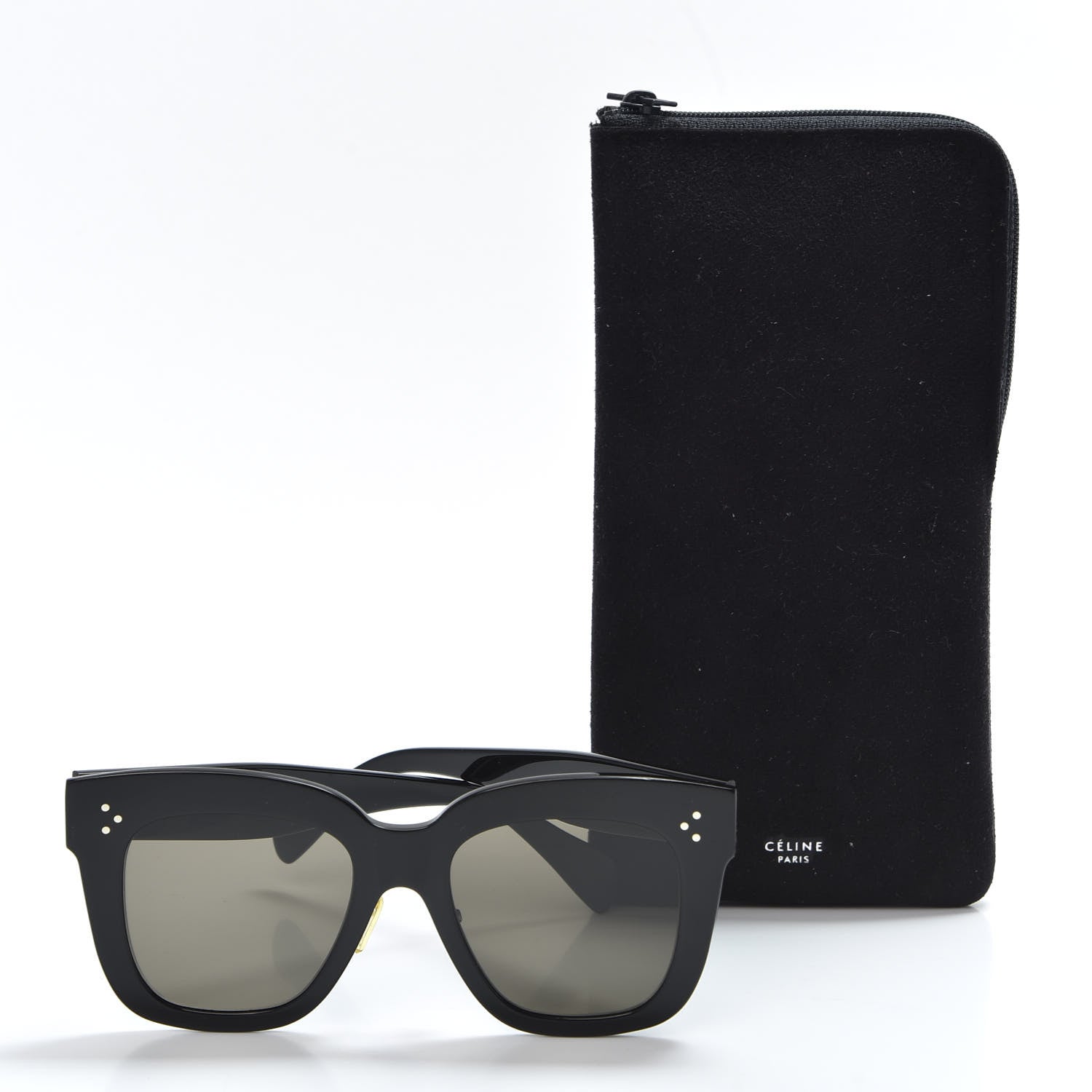 Celine Acetate Kim Sunglasses CL 41444/S Black 7 of 7