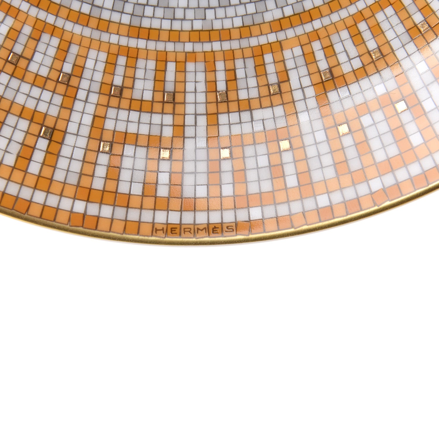 Hermes Porcelain Mosaique au 24 Dessert Plate Set of 2 4 of 7