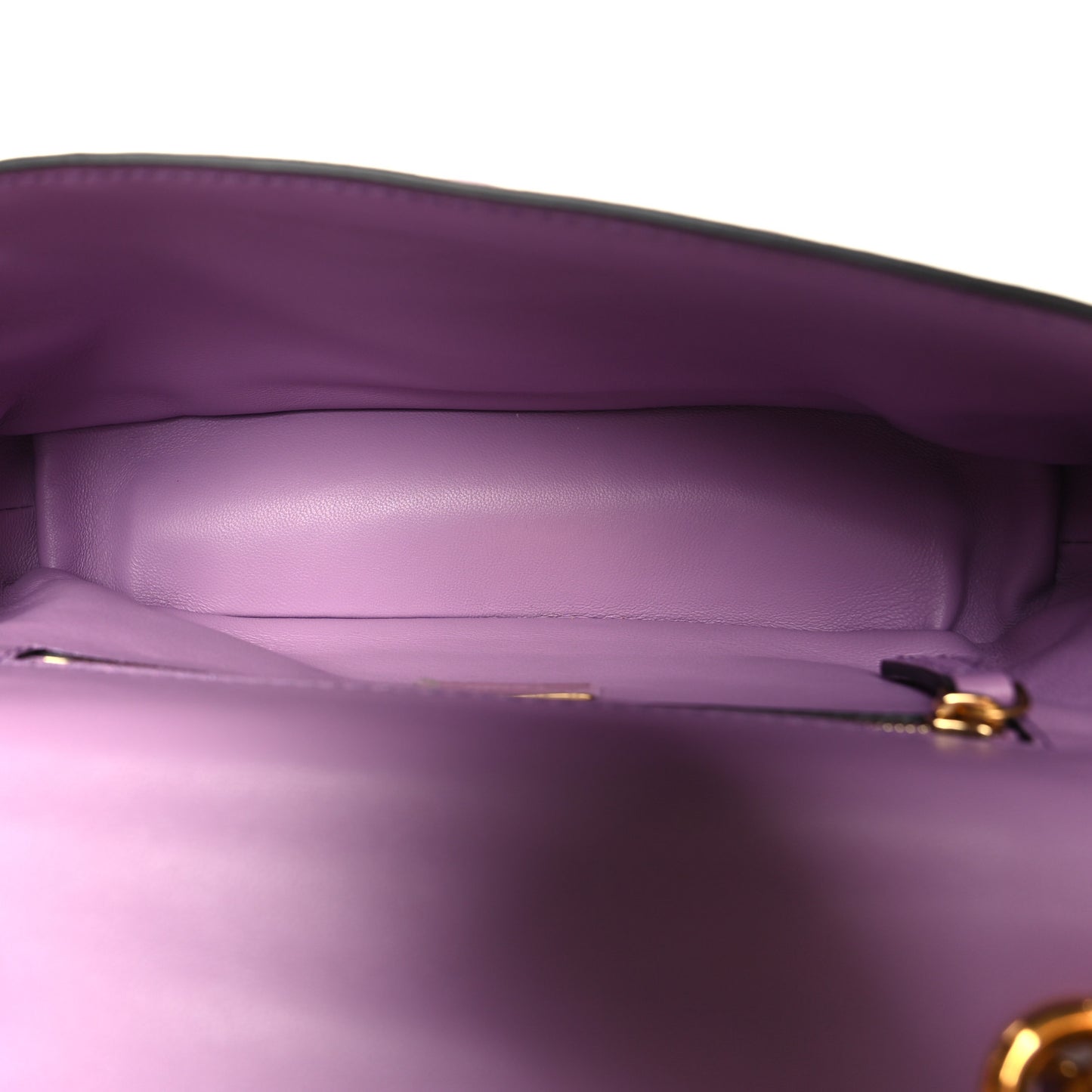 Nappa FF Embossed Small Midi Chain Baguette Violetta