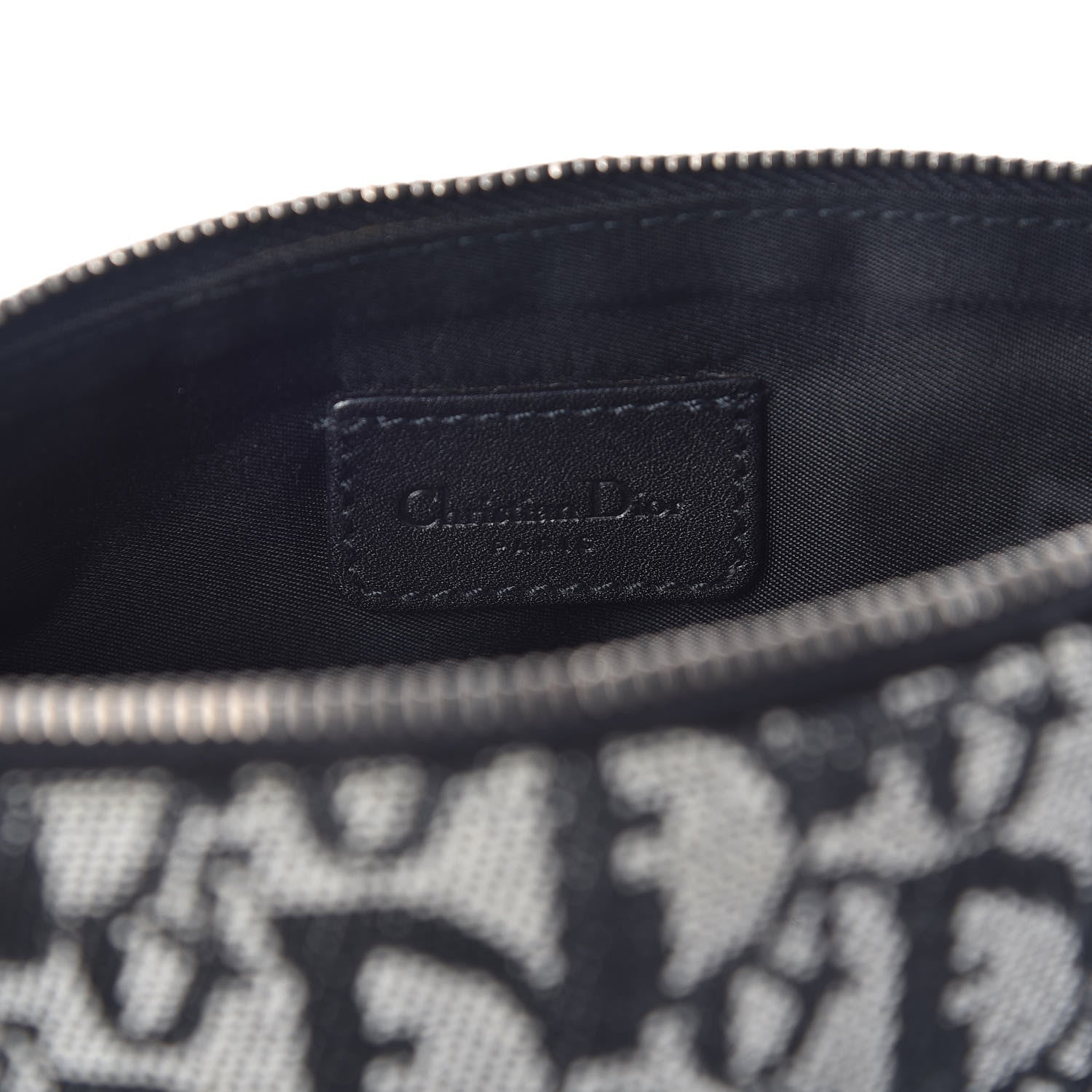 Christian Dior Monogram Mini Saddle Pochette Black 6 of 8