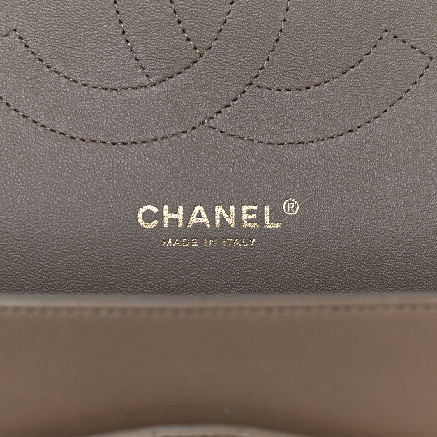 Chanel Lambskin Quilted Jumbo Double Flap Dark Beige 6 of 31
