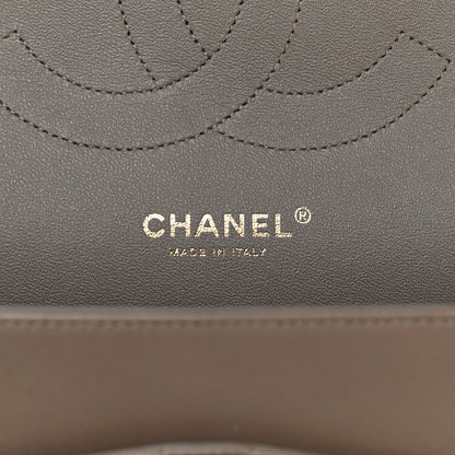 Chanel Lambskin Quilted Jumbo Double Flap Dark Beige 6 of 31
