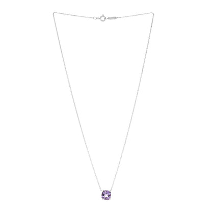 Tiffany Sterling Silver Amethyst Sparklers Pendant Necklace 3 of 4