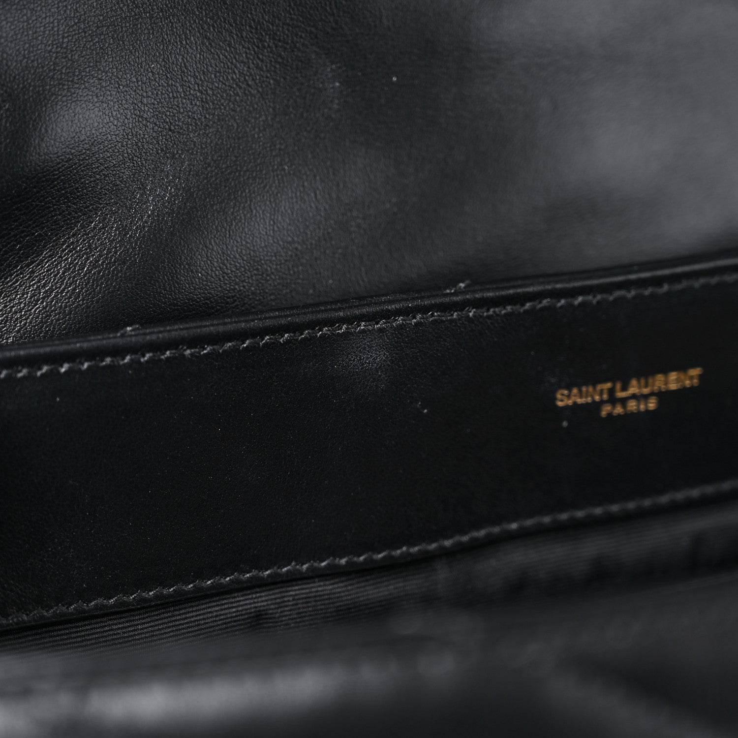 Saint Laurent Calfskin Y Quilted Monogram Large Loulou Chain Satchel Black 14 of 18