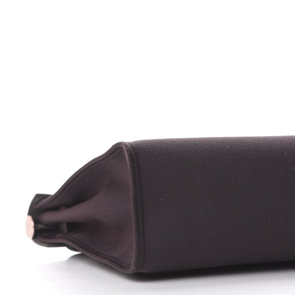 Hermes Military Toile Vache Hunter Herbag Zip PM 31 Prune Black 7 of 13
