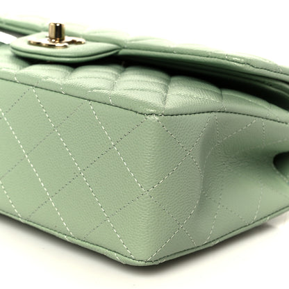 Chanel Caviar Quilted Small Double Flap Light Green 11 of 11