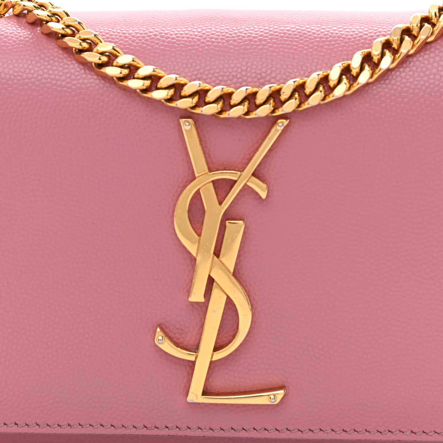 Grain De Poudre Small Classic Monogram Kate Satchel Old Rose