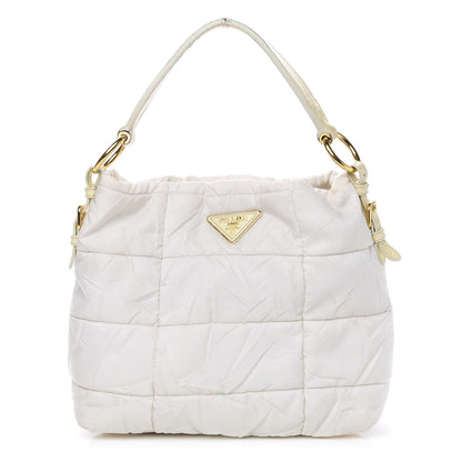 Prada Tessuto Nylon Quilted Bag White 1 of 12