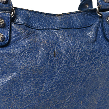 Balenciaga Agneau Giant 12 Silver Hardware Town Bleu Glacier 12 of 15