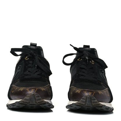Louis Vuitton Suede Monogram Run Away Sneakers 37 Black 2 of 6