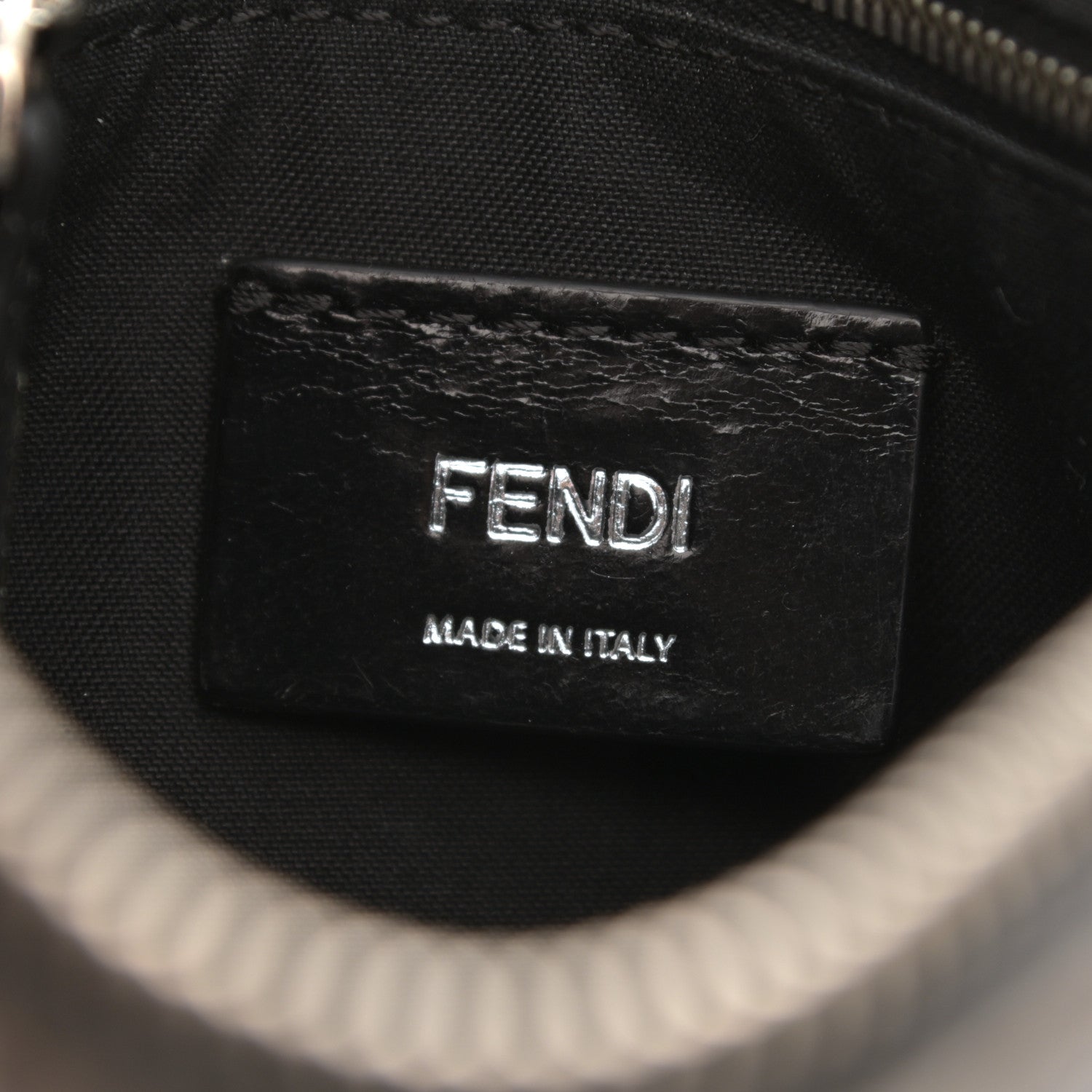 Fendi Vitello Century Bi-Color FF 1974 Embossed Messenger Maya Black 6 of 8