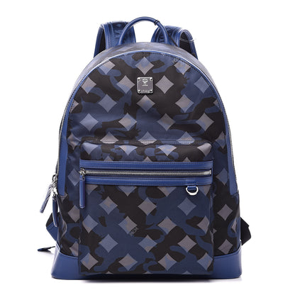 MCM Nylon Camo Dieter Medium Backpack Estate Blue 1 of 8
