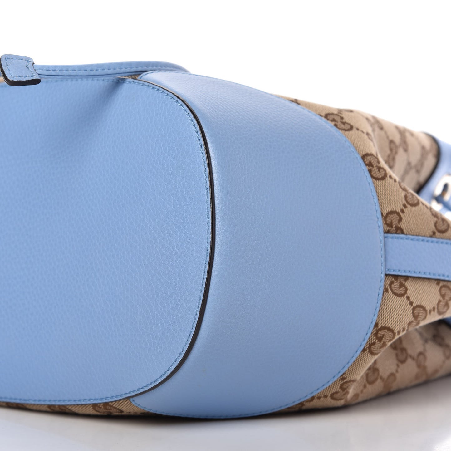 GG Monogram Calfskin Bucket Bag Blue