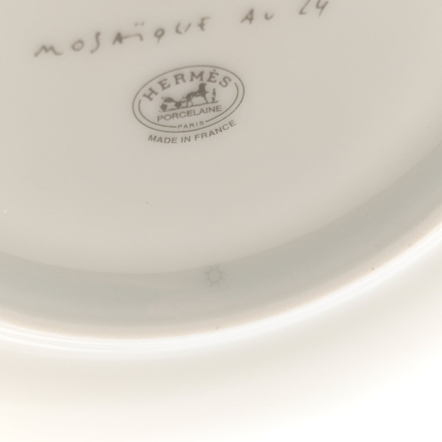 Porcelain Mosaique Au 24 Bread And Butter Plate Set of 2 Gold