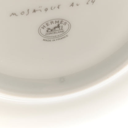 Hermes Porcelain Mosaique Au 24 Bread And Butter Plate Set of 2 Gold 5 of 5