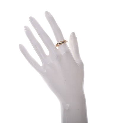 Bulgari 18K Rose Yellow White 5mm Tubogas Band Ring 51 5.75 2 of 4