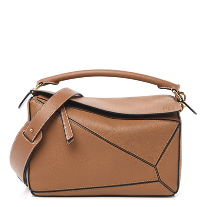 Loewe Calfskin Medium Puzzle Bag Tan 1 of 9