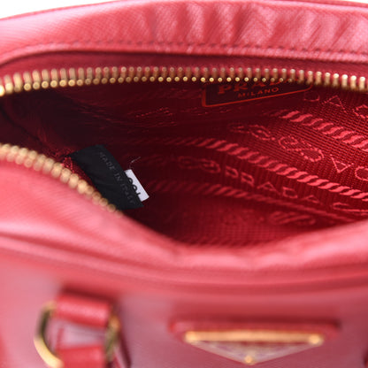 Prada Saffiano Lux Mini Top Handle Crossbody Bag Fuoco 11 of 14