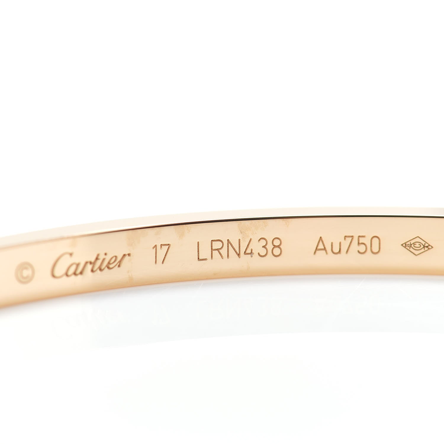 Cartier 18K Yellow Gold Small LOVE Bracelet 17 4 of 5