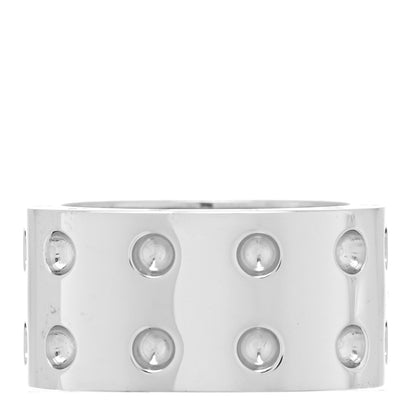 Roberto Coin 18K White Gold Pois Moi Double Row Ring 53 6.5 3 of 4