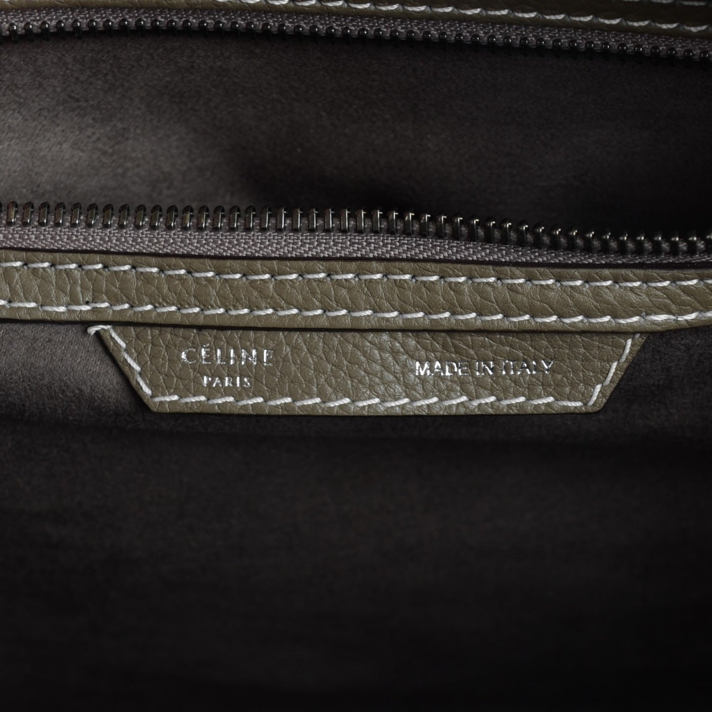 Drummed Calfskin Mini Luggage Souris