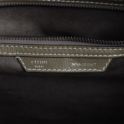 Celine Drummed Calfskin Mini Luggage Souris 7 of 9